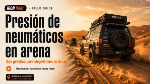 Presión de neumáticos en arena: cómo encontrar la correcta para tu 4×4